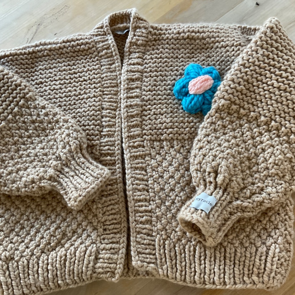 MYRACLE HAND MADE CARDIGAN …BRAND NEW/ 100 PERCENT ACRYLIC - Picture 6 of 9